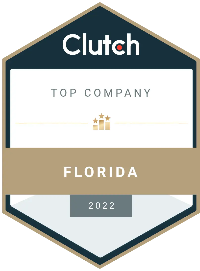 Global MLM Software Top Company Florida 2022 Badge by Clutch
