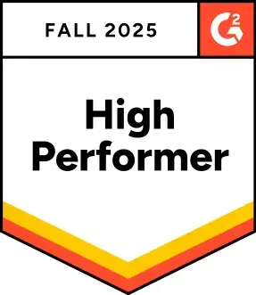 Global MLM Software High Performer Fall 2025 Badge by G2