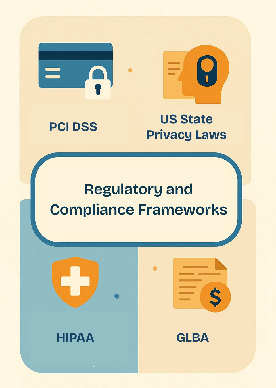 An Illustration Depicting Regulatory & Compliance Frameworks