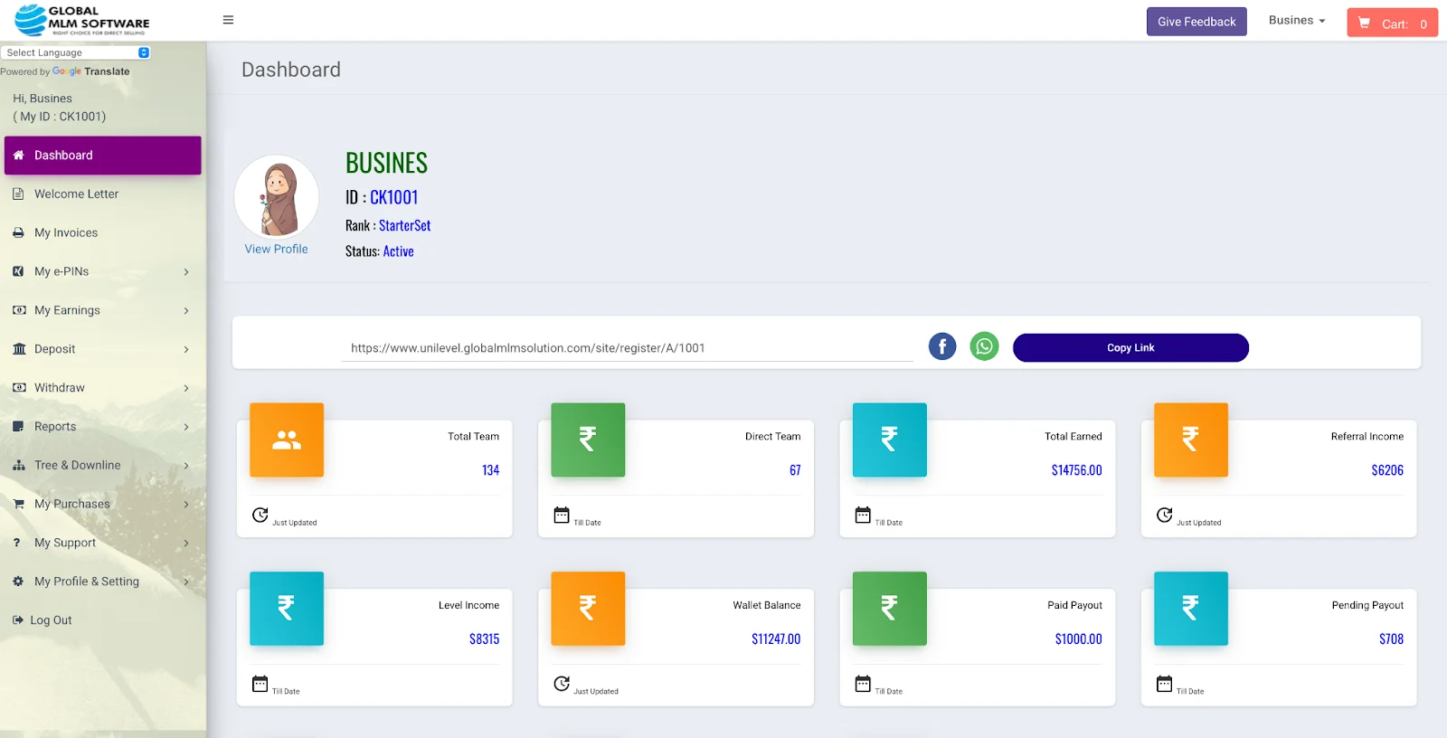 An Illustration Depicting Exclusive Member Dashboard