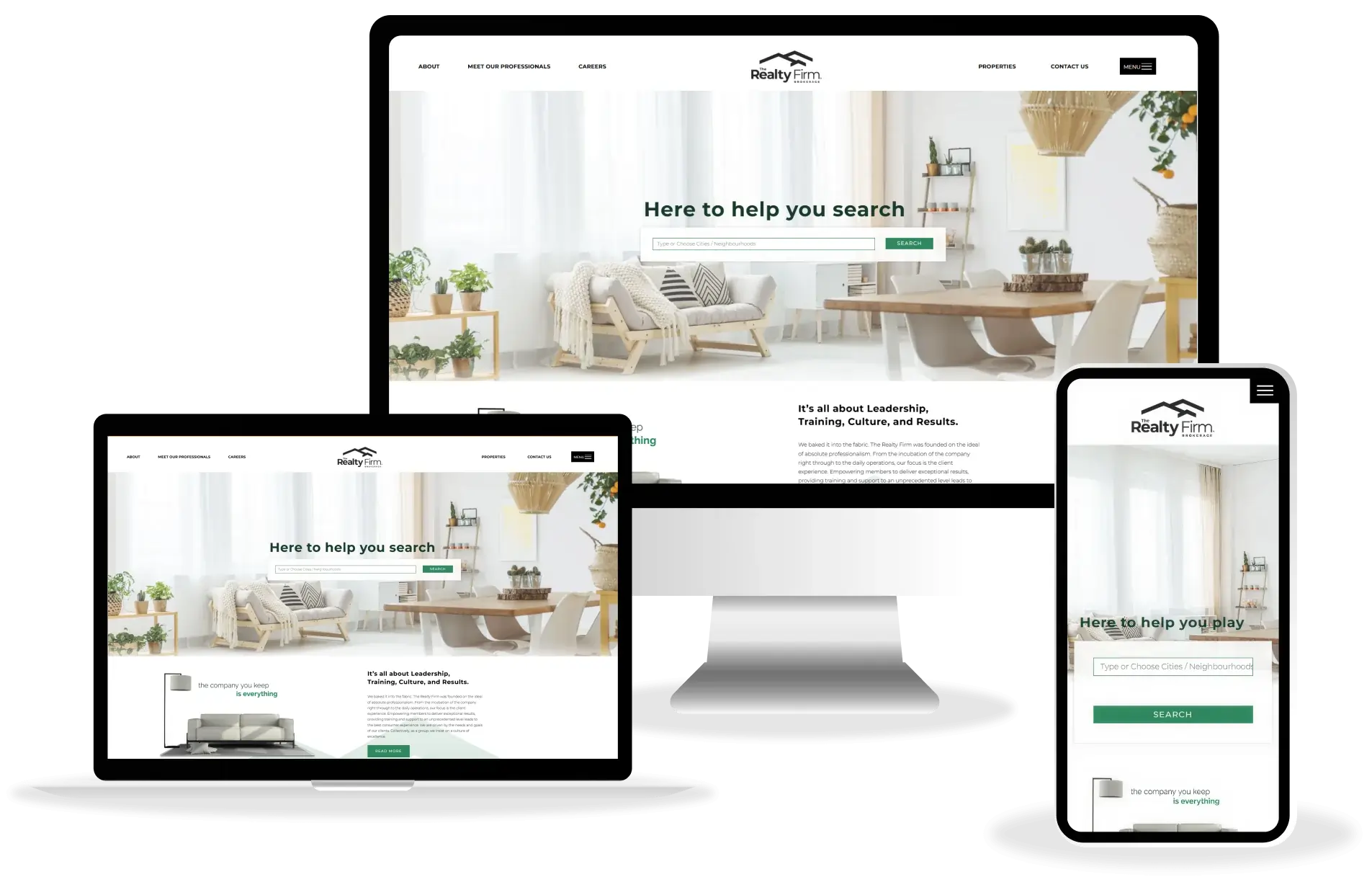 An Illustration Depicting The Realty Firm's Screenshots