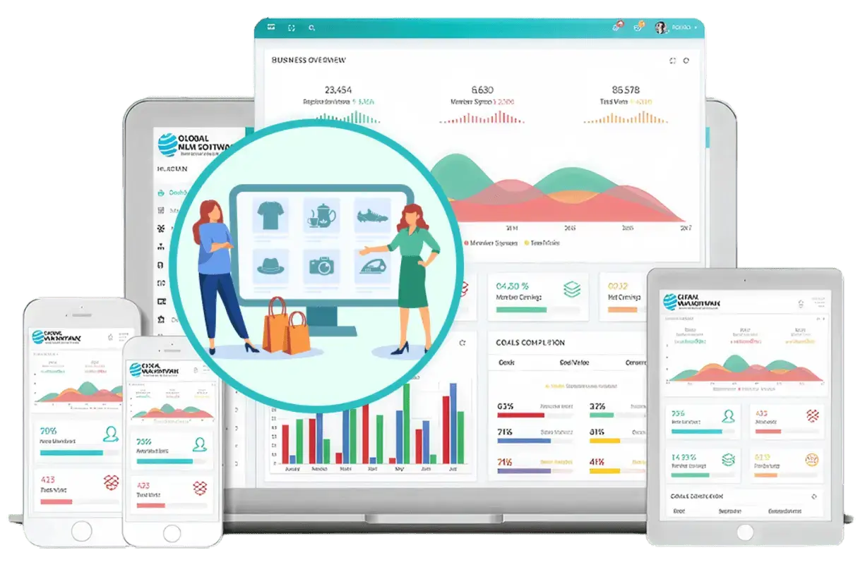 Ecommerce MLM Software dashboard