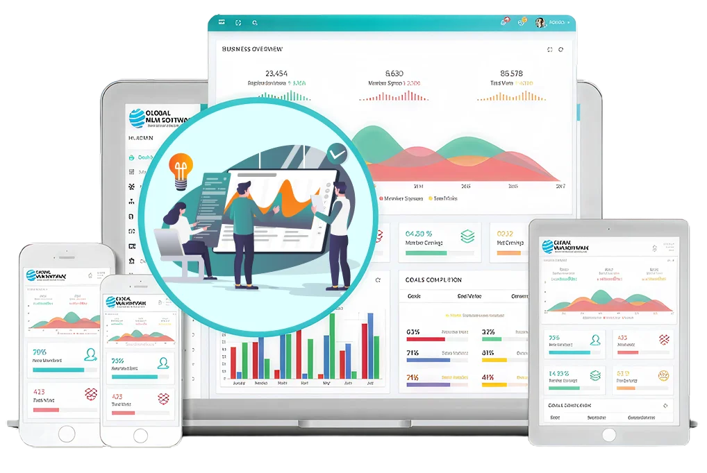 Energy MLM Software dashboard