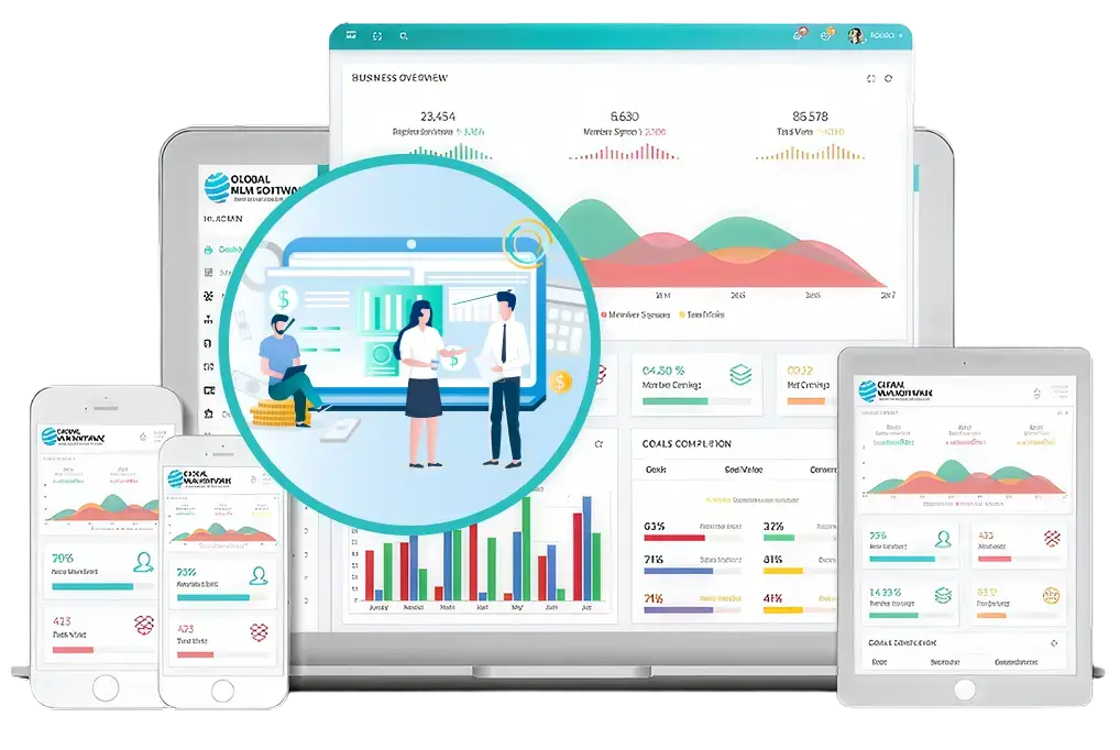 MLM Accounting Software Dashboard