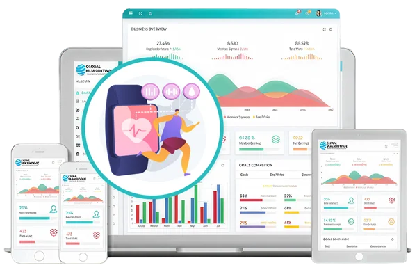 An illustration depicting mlm activity tracker dashboard
