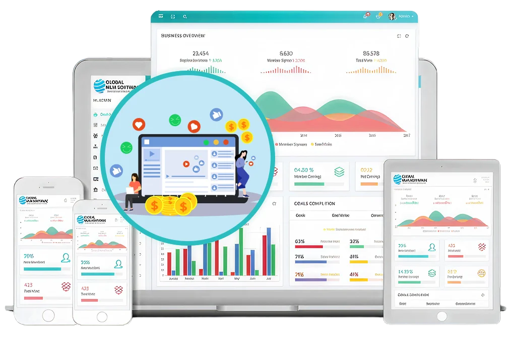 MLM Affiliate Software dashboard