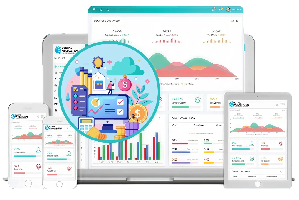 MLM Commission Software dashboard