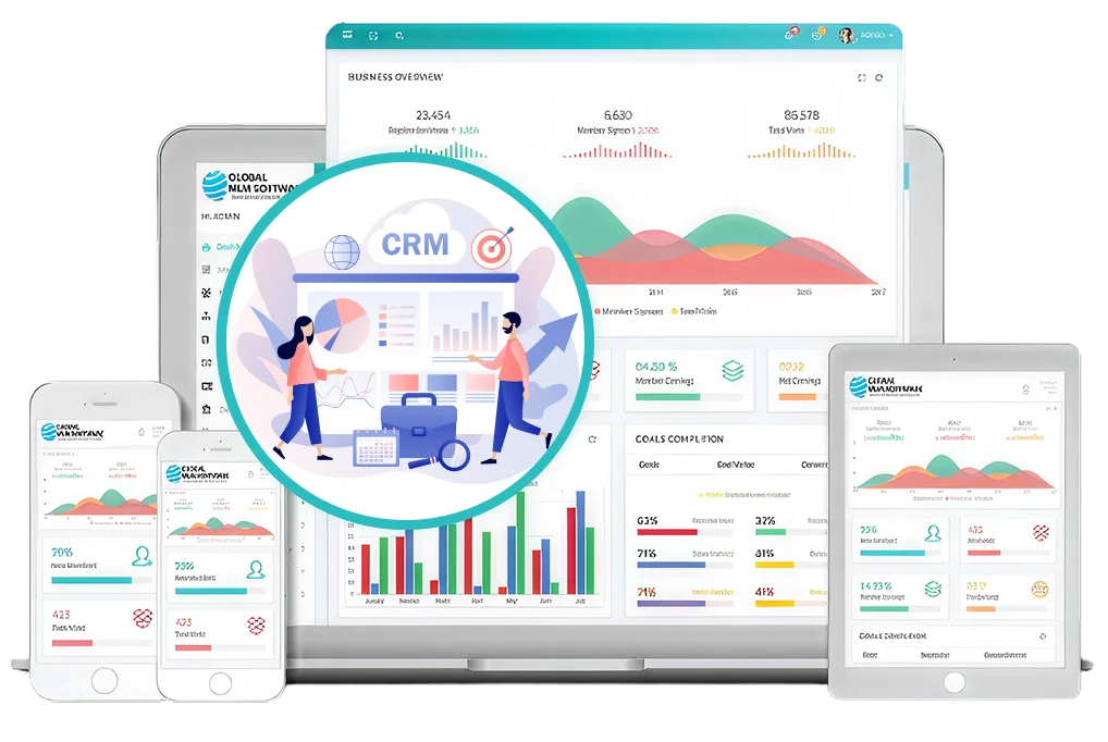 MLM CRM Software dashboard