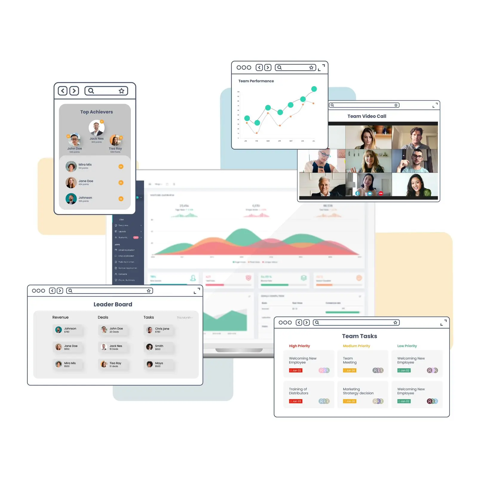 Unilevel Network Marketing Software dashboard