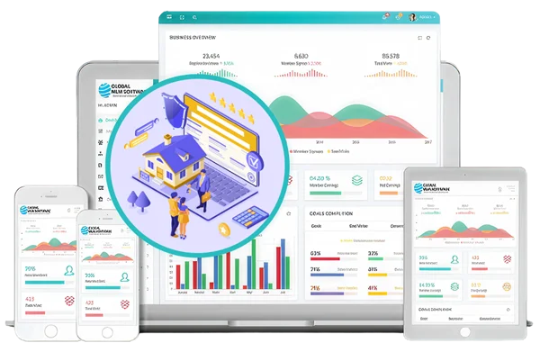 Real Estate MLM Software dashboard