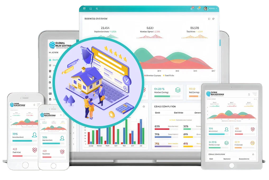 Real Estate MLM Software dashboard