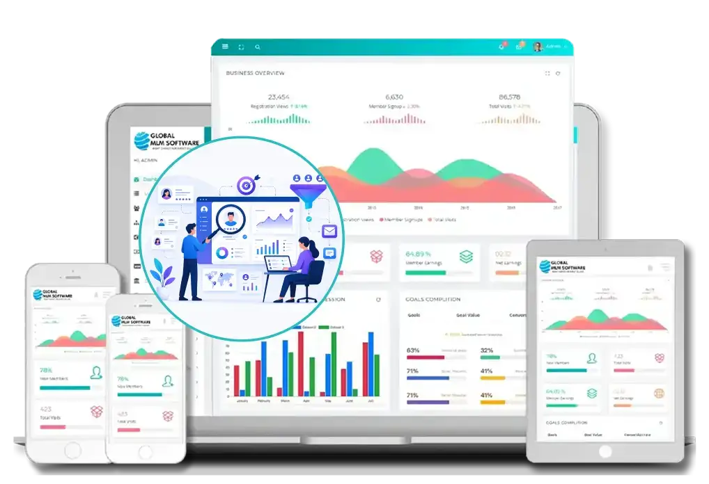 MLM Sales Prospecting dashboard