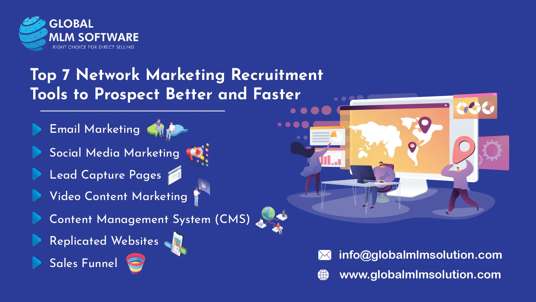 Top 7 Network Marketing Recruitment Tools to Prospect Better and Faster