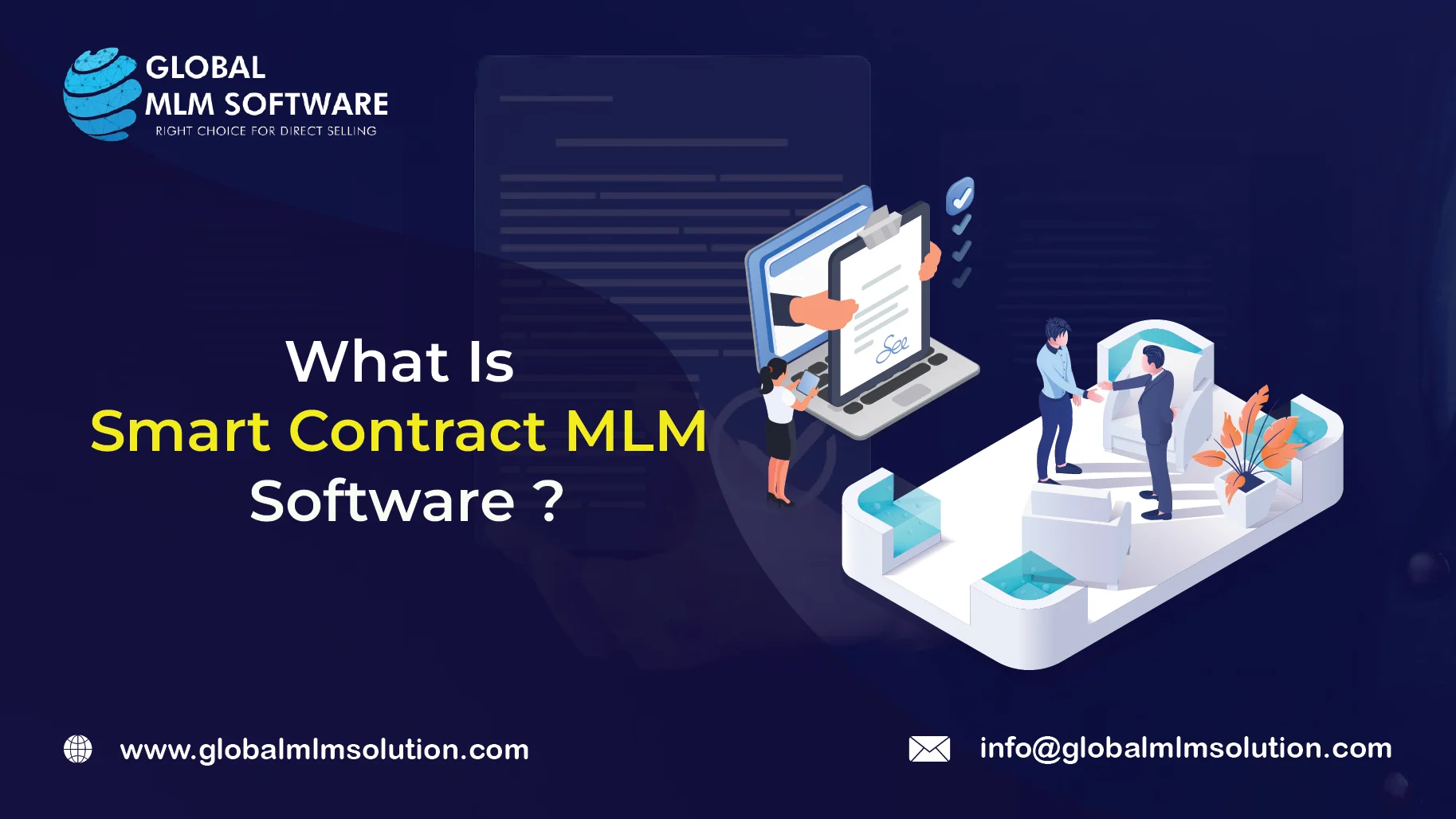 What is smart contract MLM software ?